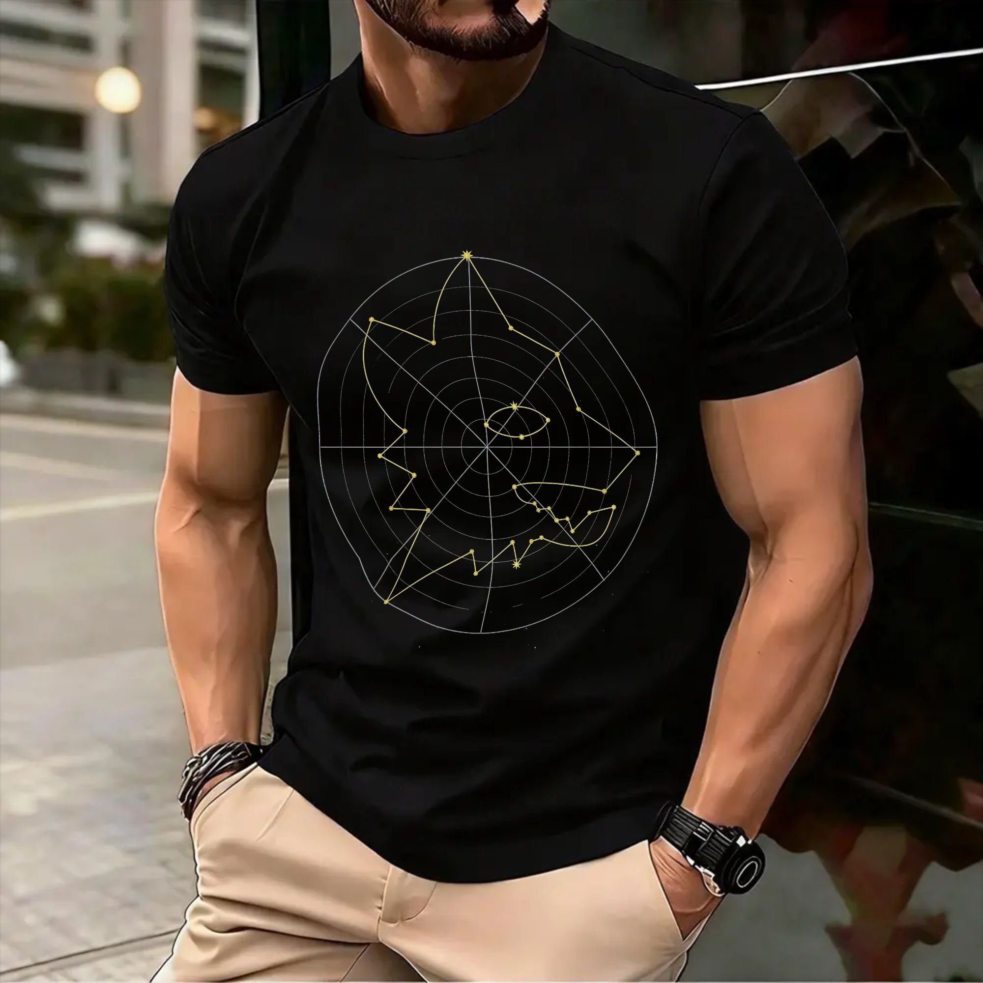 Street Fashion Roma - Heren Roma Ad Astra T-shirts Katoenen