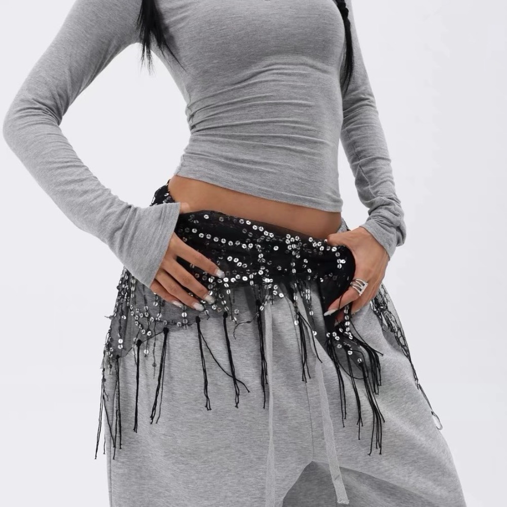 Street Fashion India - Mode Pailletten Buikdans Riem Jazzdans Street