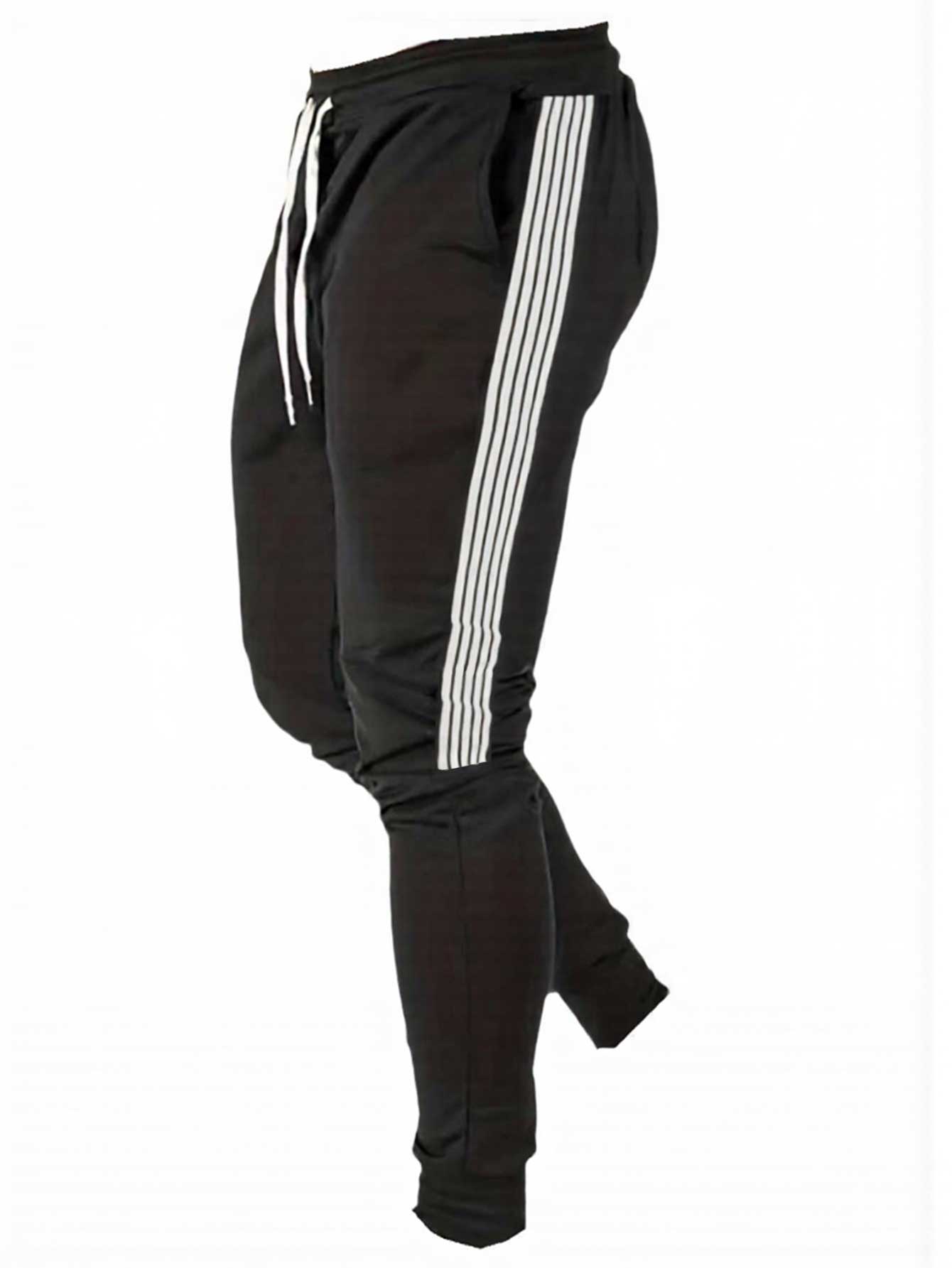 Running Pant Jogger - Mannelijke atletische joggingbroek met 3 strepen