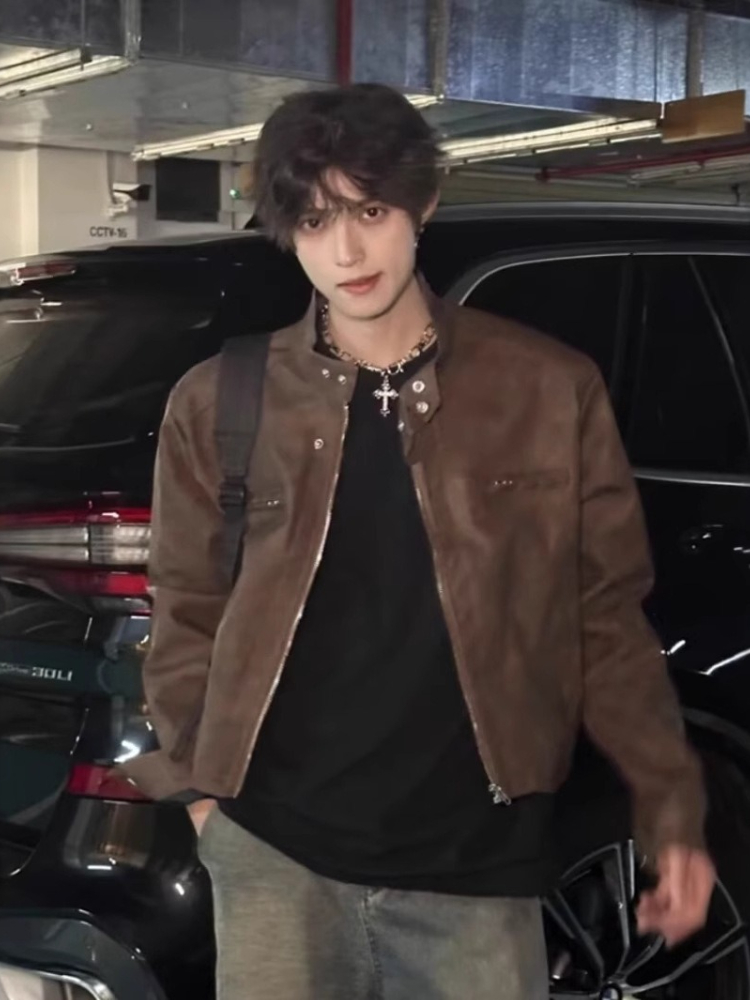 Street Fashion Japan Brand - High Street Cool Style PU Leren