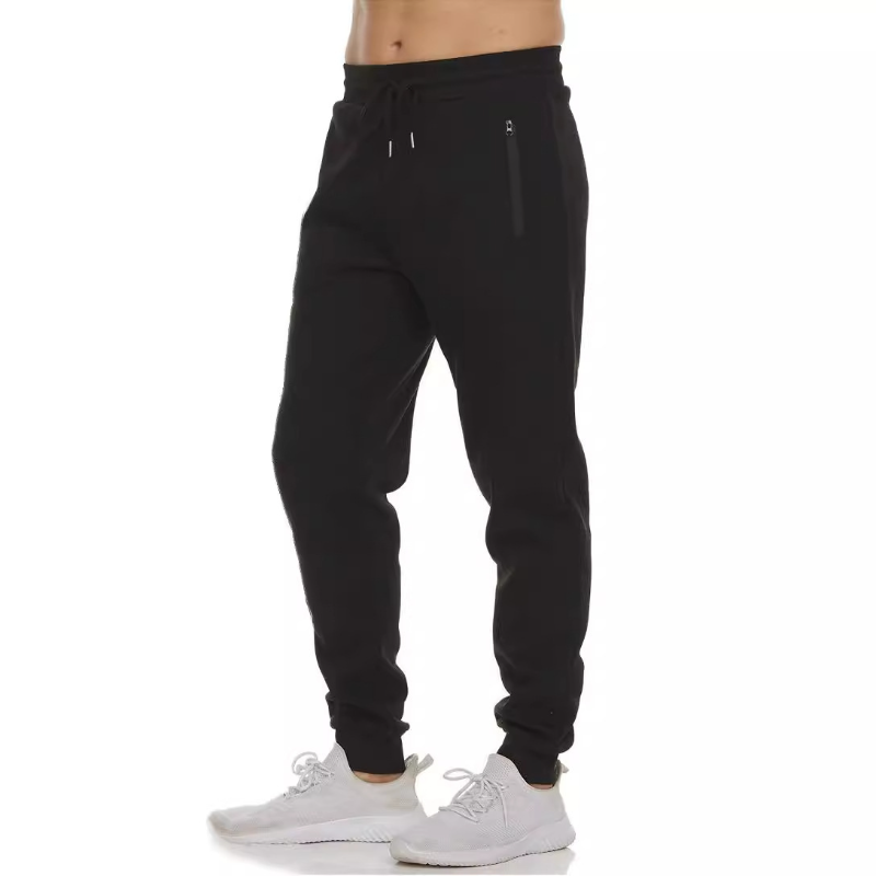 Running Pant Jogger - Heren joggingbroek met ritszakken, elastische tailleband,