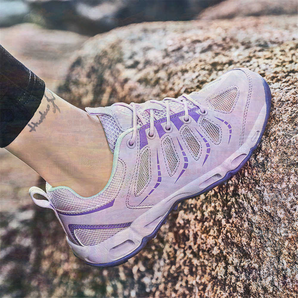 Street Fashion Walk - Sumer Ronde Tip Zilveren Sneakers Tennisschoenen
