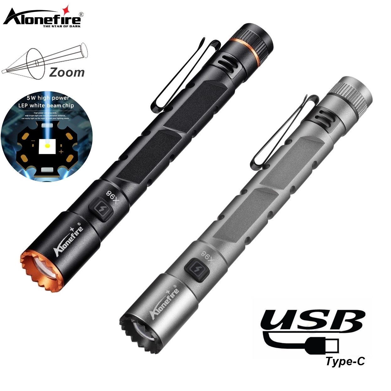 Street Fashion Blog - Alonefire Zoom Mini EDC Penlicht Zaklamp