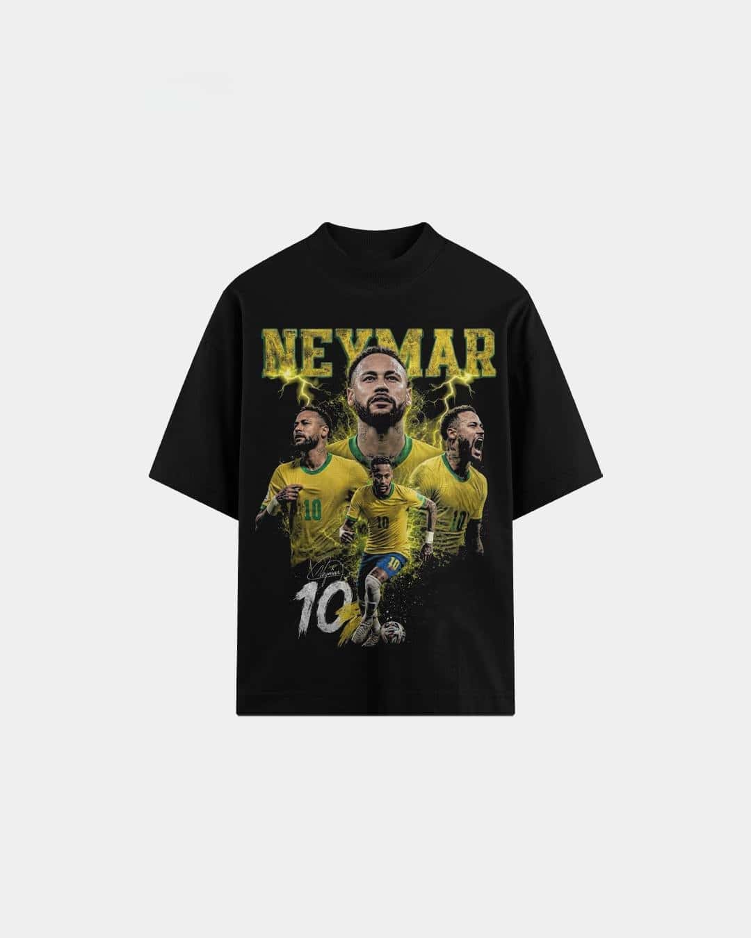 Street Fashion Brazil - Neymar Fashion bedrukt katoenen T-shirt voor