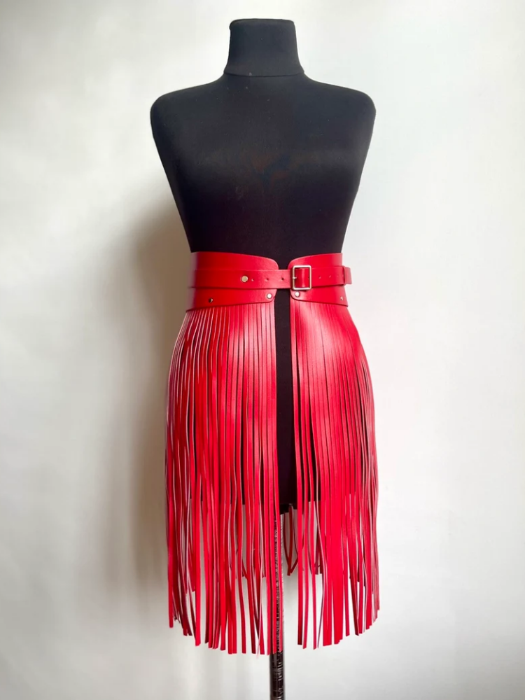 Street Fashion Europe - 2025 Damesmode Pu-leer Halter Damesriem Zwart