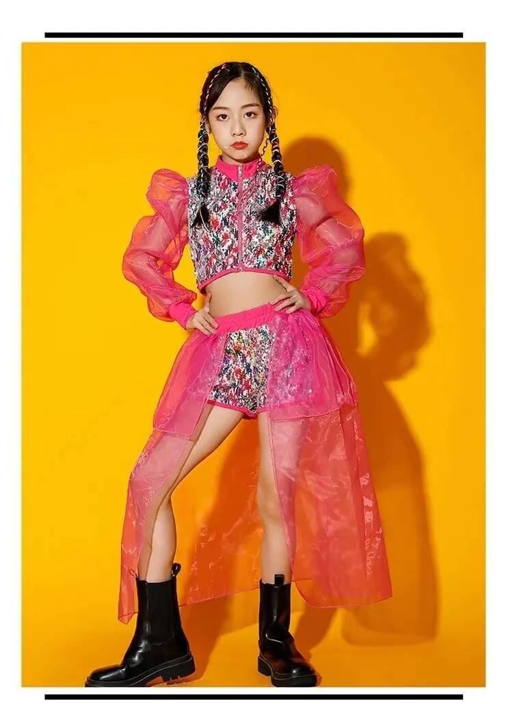 Street Fashion Online - Jazzkostuum Pailletten Dans Dames Prestatiekostuum Modemodel