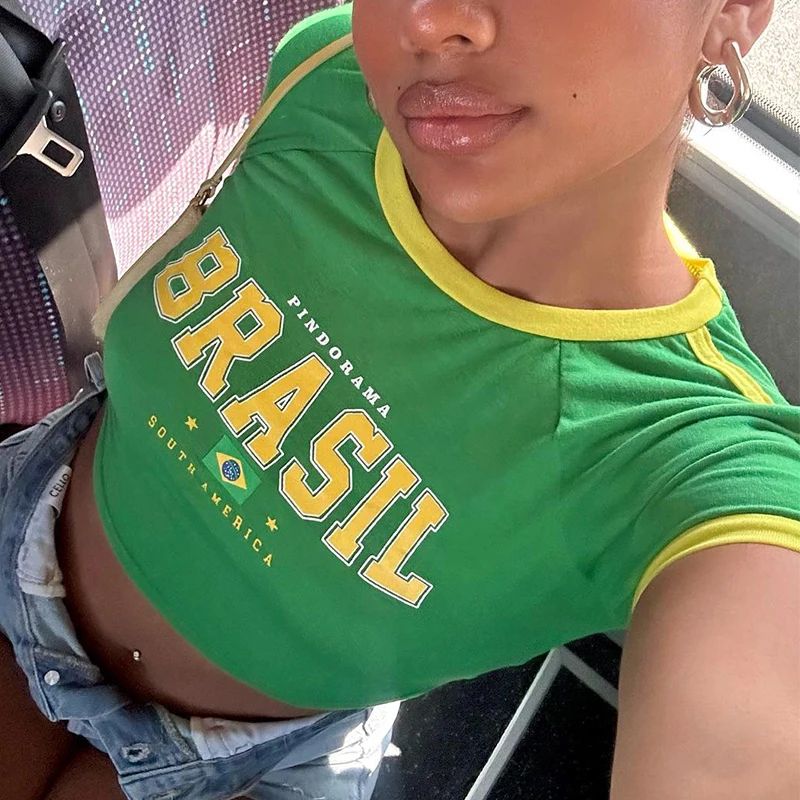 Street Fashion Brazil - Retro Street Aesthetic Green Baby T-shirt