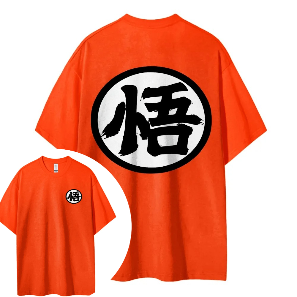 Street Fashion Japan Brand - Dragon Ball Hotblooded Animatie Trend Korte