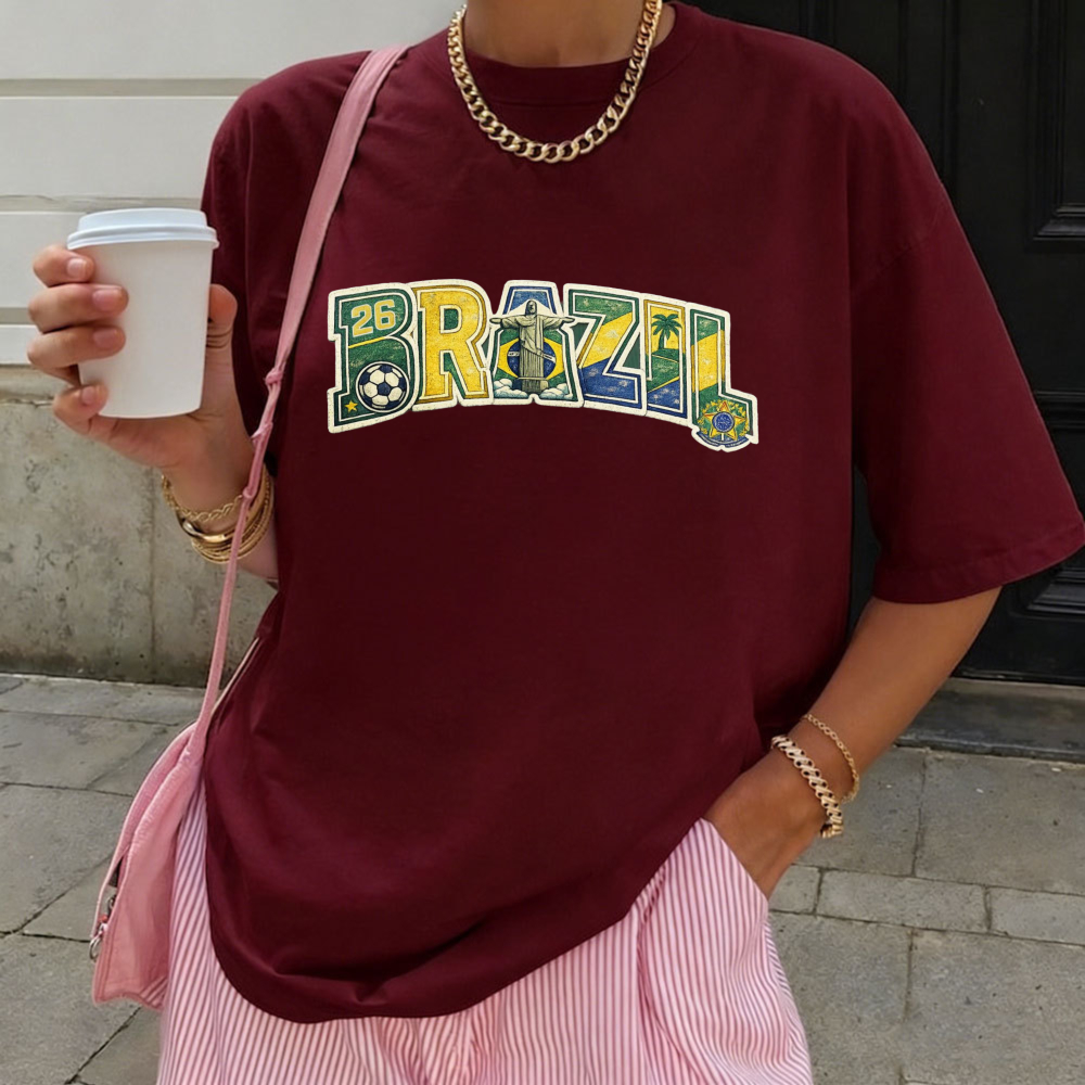 Brazilië 2026 Voetbal T-shirt  - Street Fashion Brazil recensie en prijs