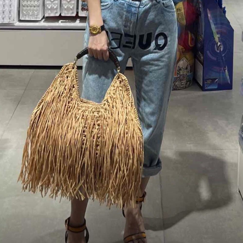 Bohemian Fringe Straw Tote, zo - French Street Fashion recensie en prijs
