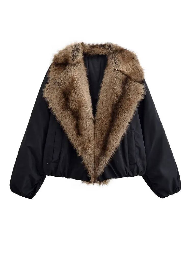 Damesmode namaakbont jas met k - Street Fashion Taiwan recensie en prijs