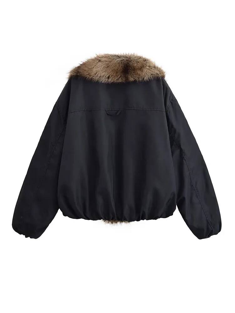 Damesmode namaakbont jas met k - Street Fashion Taiwan recensie en prijs