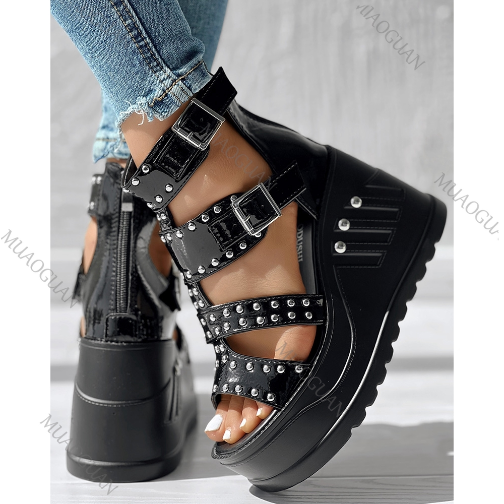Mode Dames Peep Toe Zwarte San - Street Fashion Lady recensie en prijs