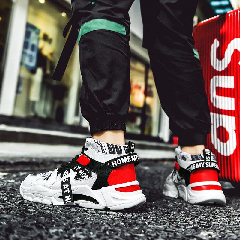 Grote Maat Hoge Top Chunky Man - Street Fashion Japan Brand recensie en prijs