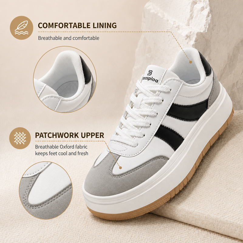 Baasploa Dames Platform Sneake - Street Fashion Walk recensie en prijs