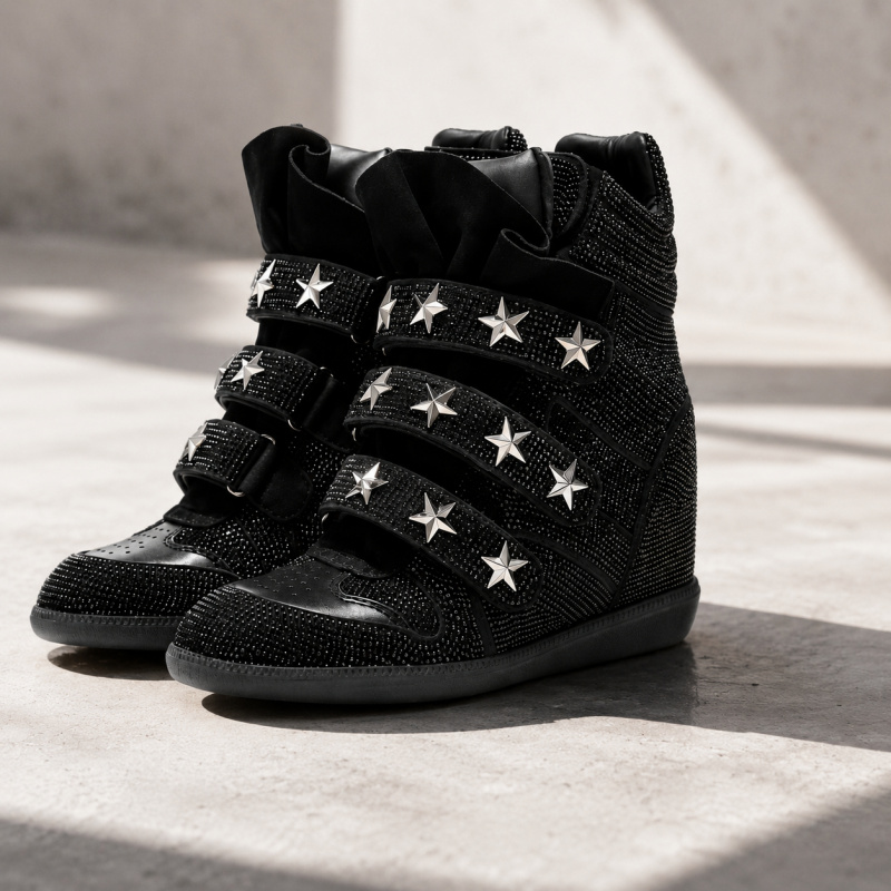 Dames enkellaarzen met strass  - Street Fashion Walk recensie en prijs