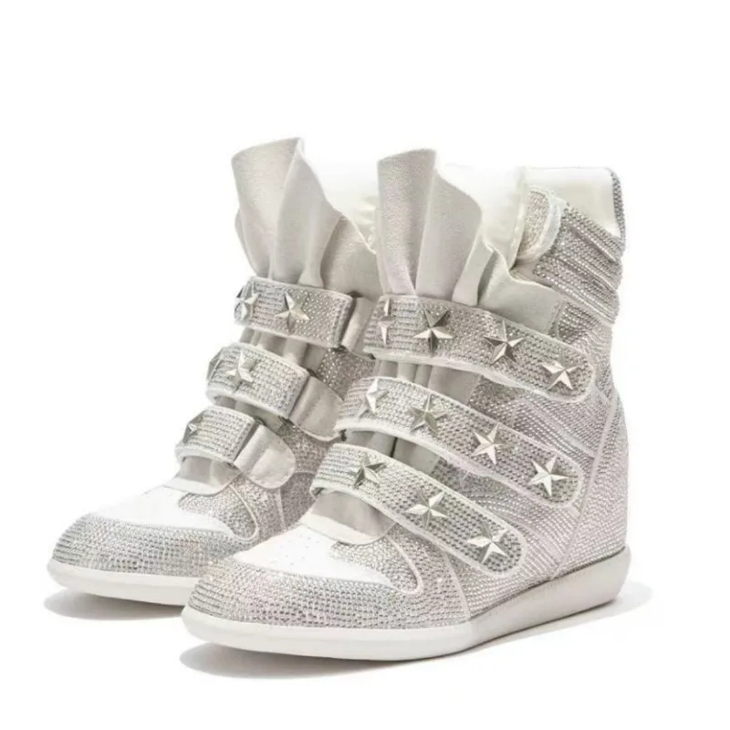 Dames enkellaarzen met strass  - Street Fashion Walk recensie en prijs