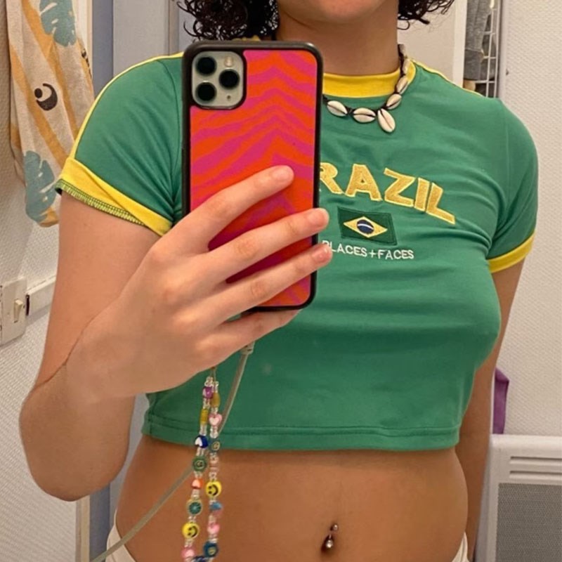 Zomer 2023 Vrouwen Crop Top Y  - Street Fashion Brazil recensie en prijs