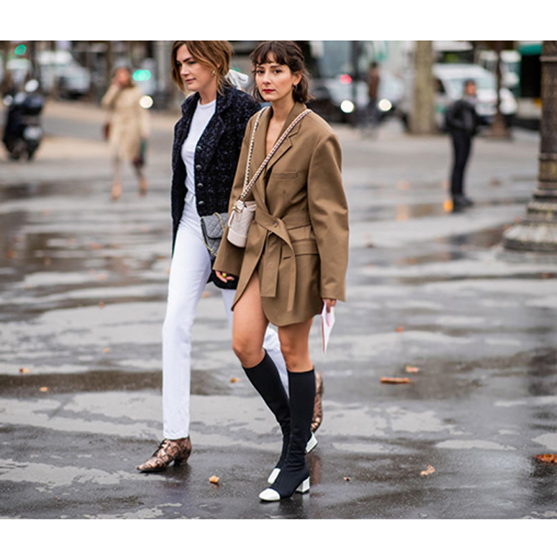 Chique kaki midi pakjurk Fashi - Street Fashion Week recensie en prijs