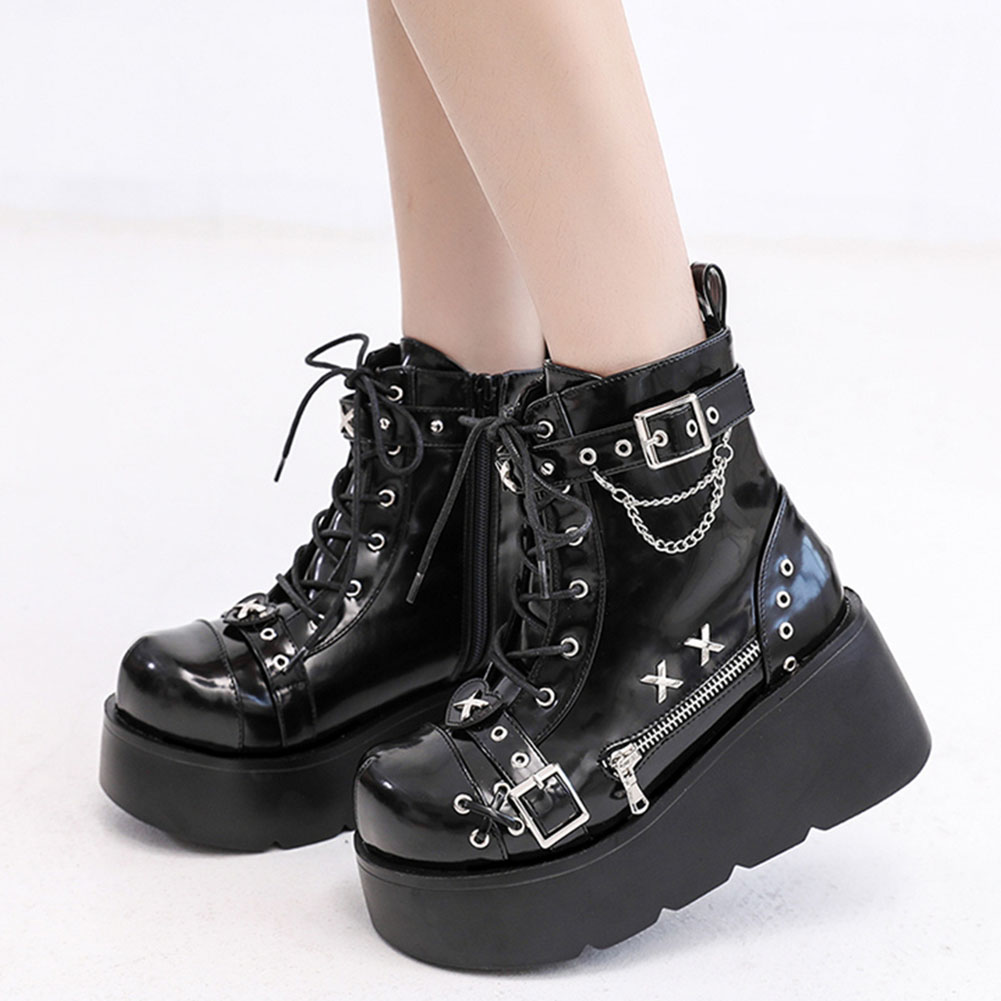 Nieuwe dames goth platform enk - Girl Fashion Street recensie en prijs