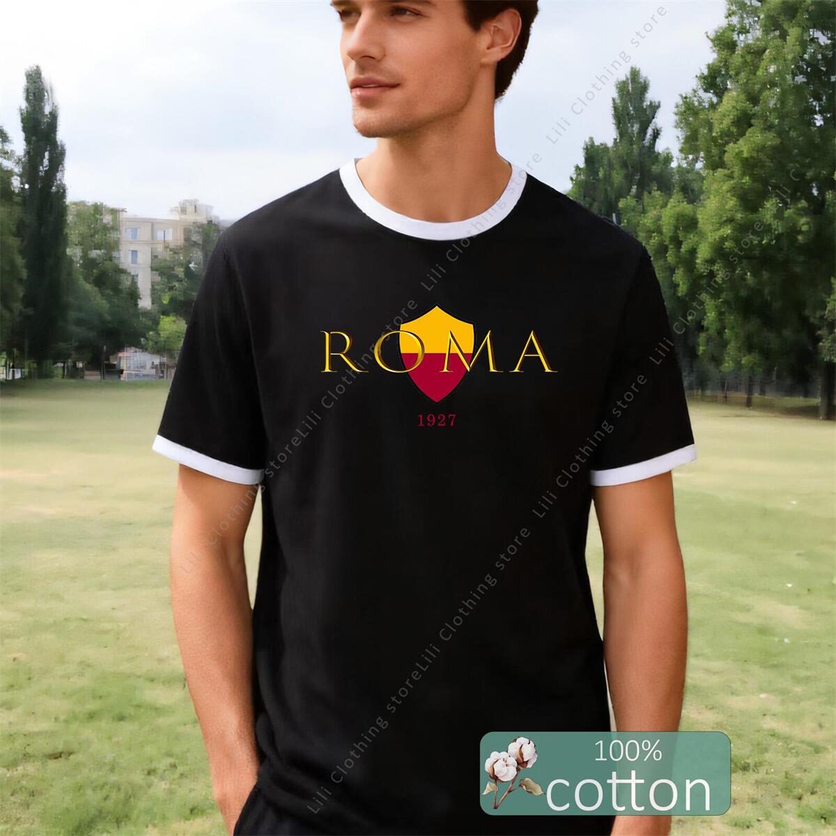 ROMA Brief Grafische Print her - Street Fashion Roma recensie en prijs