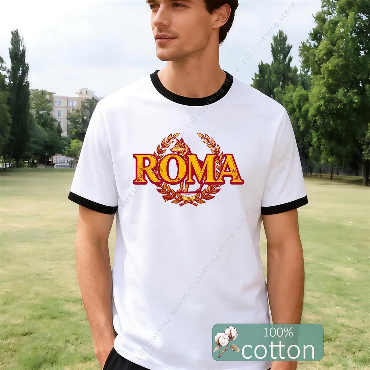 ROMA Brief Grafische Print her - Street Fashion Roma recensie en prijs
