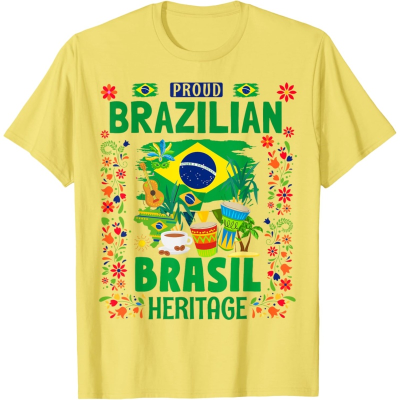 3D-geprint Brazilië Muziek T-s - Street Fashion Brazil recensie en prijs