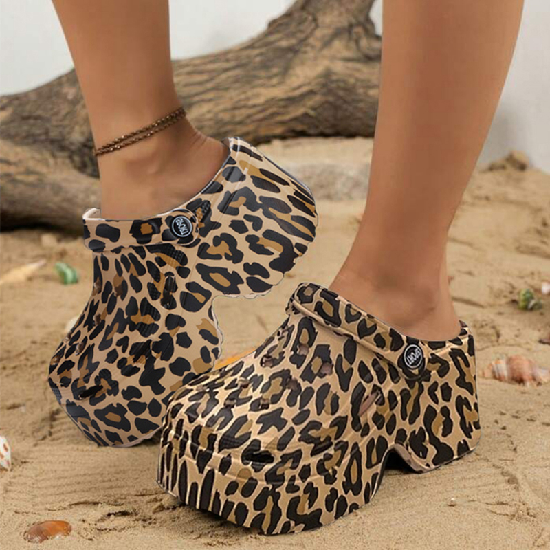 Luipaard Platform Klompen Voor - Girl Fashion Street recensie en prijs