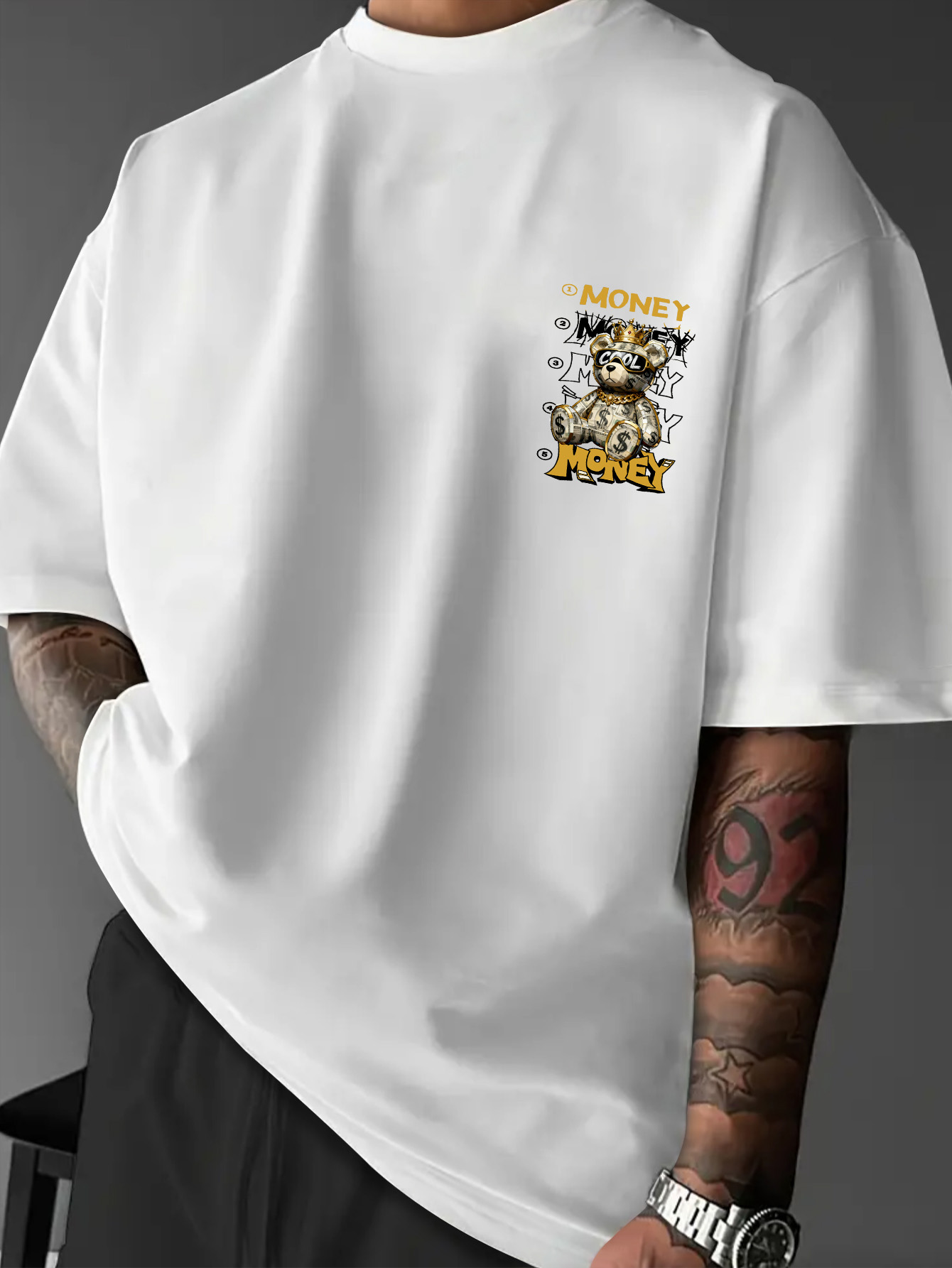 Oversized T-shirt voor heren,  - Street Fashion Walk recensie en prijs