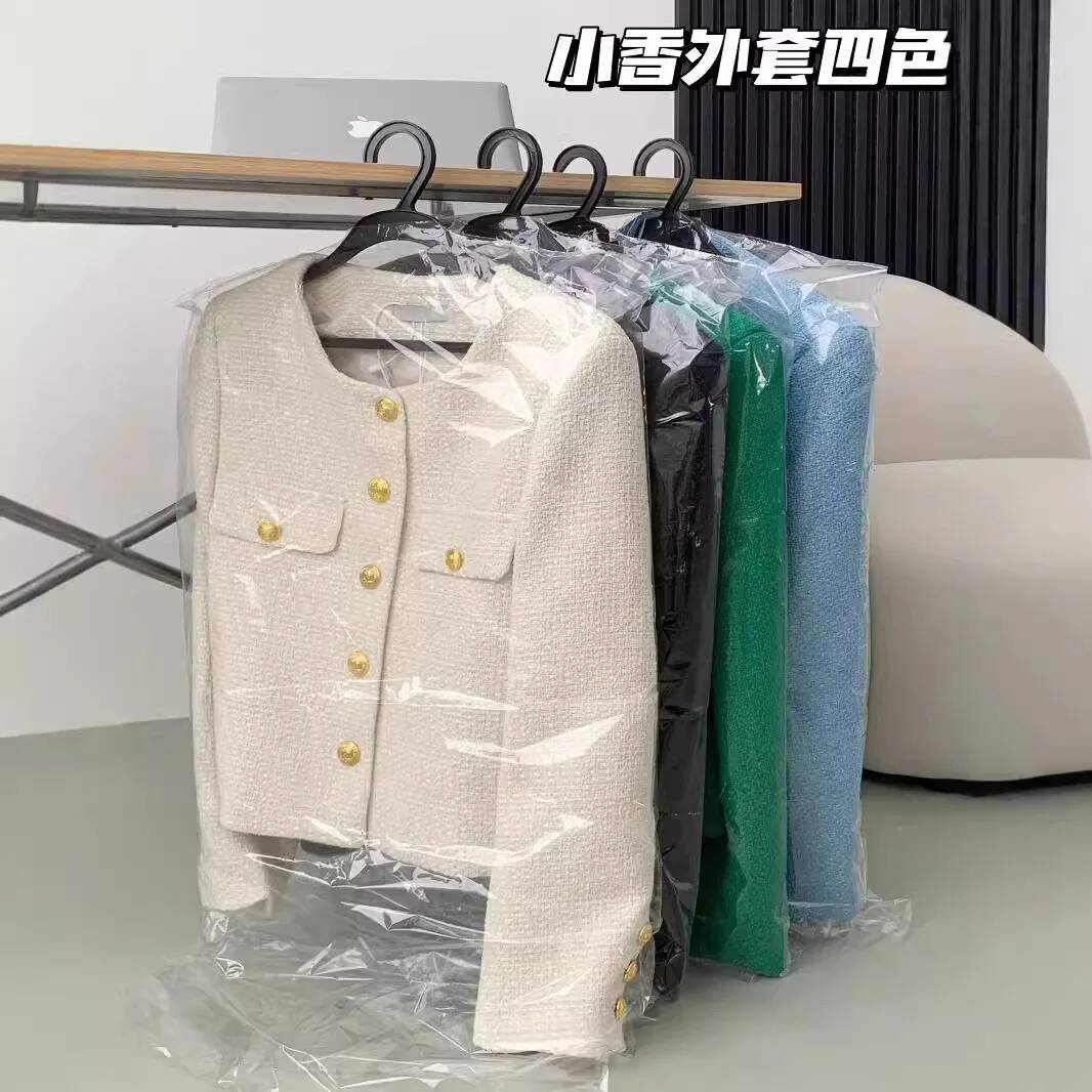 Mode geruite tweed jas met fra - Street Fashion Taiwan recensie en prijs